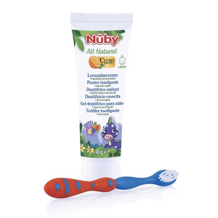 Get trendy with Brosse à Dent + Dentifrice All Natural +24 Mois - Nuby - Dentition available at BABY PREMA. Grab yours for €11.35 today!