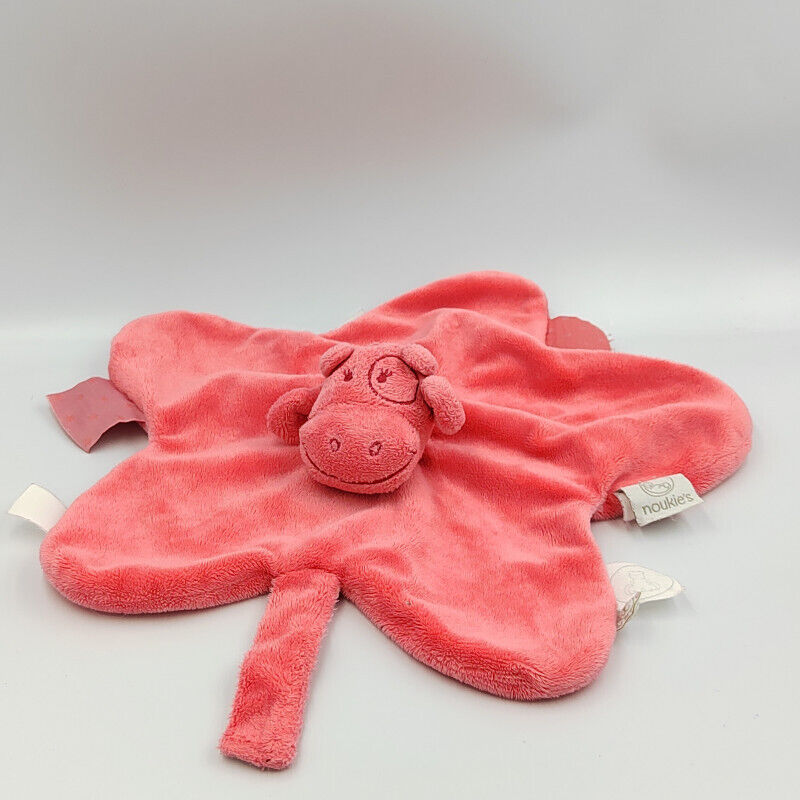 Get trendy with Doudou Vache attache Rose - Noukies - doudou bébé available at BABY PREMA. Grab yours for €19.99 today!