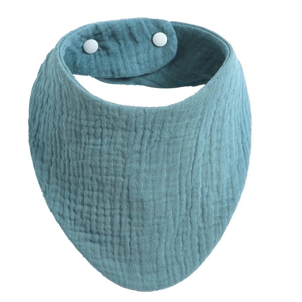 Accessoires bébé : Bavoir 100% Coton pour Bébés avec boutons pression.