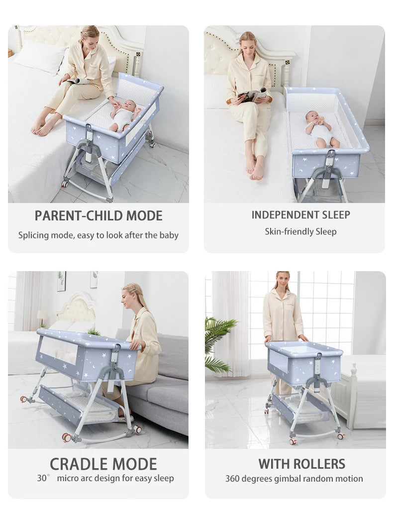 Lit Bébé Multifonction Pliant - BABY PREMA