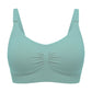 Soutien-gorge de sport de maternité sans couture vert menthe Soutien Allaitement Haute Qualité sur fond blanc. Par BÉBÉ PREMA.