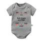 Body bébé Gris, Manches courtes