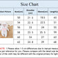 Un tableau des tailles pour les vêtements de bébé, détaillant les mesures en centimètres pour le buste, les épaules, les manches et la longueur pour six groupes d'âge : nouveau-né, 0-3 mois, 3-6 mois, 6-9 mois, 9-12 mois et 12-18 mois. Sous le tableau se trouve une photo d'une Combinaison à Capuche Pour Bébé de BABY PREMA et une note sur les différences de mesure.