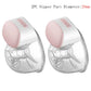 Deux tire-lait électriques BABY PREMA avec une partie de mamelon étiquetée d'un diamètre de 28 mm, présentés sous un angle latéral, conçus pour bébé prématuré.