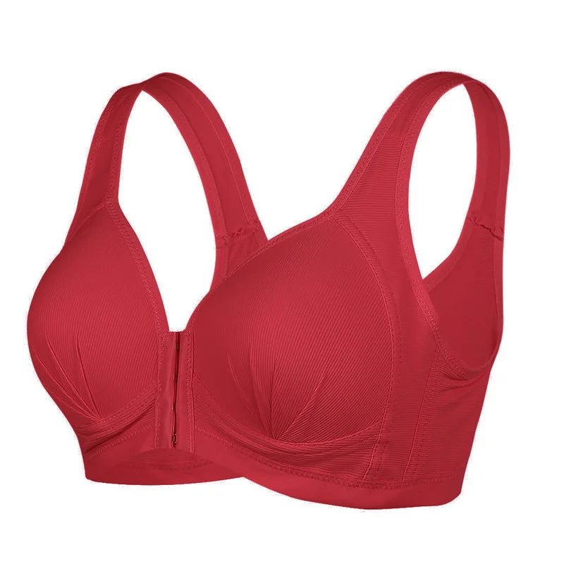 Soutien Allaitement & Maternité Soutien-gorge de sport de grossesse confortable avec fermeture éclair sur le devant et larges bretelles sur fond blanc par BABY PREMA.