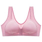 Soutien-gorge de sport BABY PREMA Soutien Allaitement de qualité rose pâle avec fermeture devant sur fond blanc.