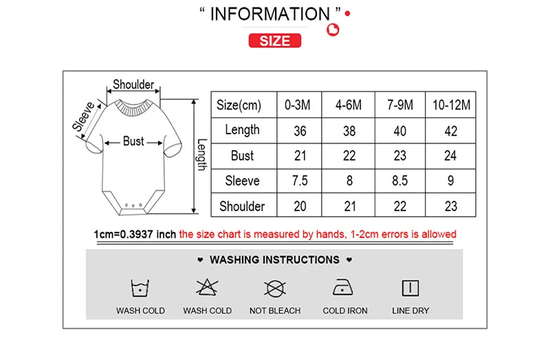 Tableau des tailles et instructions de lavage de notre Pack de 5 Bodys Bébé Coton Doux de BABY PREMA. Les tailles vont de 0 à 24 mois. Lavez à l'eau froide, ne pas blanchir, utilisez du fer froid et séchez à l'air libre pour le meilleur soin de votre body pour bébé.