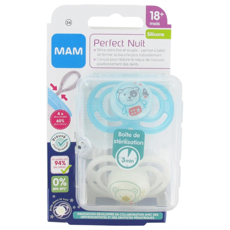 Get trendy with Sucette Perfect Unitaire Boîte +18 Mois - MAM - Sucettes available at BABY PREMA. Grab yours for €7.70 today!