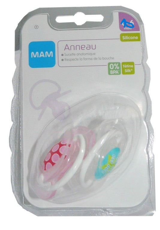 Get trendy with Sucette lot 2 Anneaux +6 Mois - MAM - Sucettes available at BABY PREMA. Grab yours for €7.85 today!